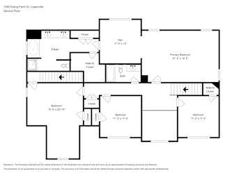 Floor plan 2 for 1592 Ewing Farm Dr