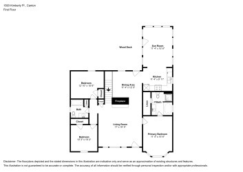 Floor plan 2 for 1593 Kimberly Pl