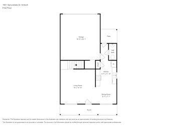 Floor plan 1 for 1601 Sprucedale Dr