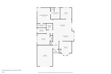 Floor plan 1 for 1602 Oakdale Green Dr