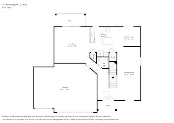 Floor plan 1 for 16106 Bridgepark Dr