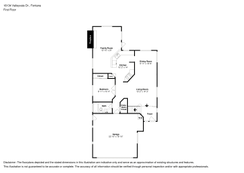 Floor plan 1 for 16134 Valleyvale Dr