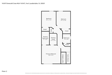 Floor plan 2 for 16147 Emerald Cove Rd