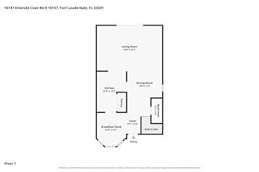 Floor plan 1 for 16147 Emerald Cove Rd