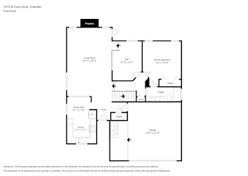 Floor plan 1 for 1615 W Curry Dr