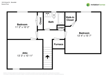 Floor plan 2 for 1618 Oxford Dr