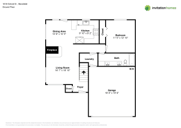 Floor plan 1 for 1618 Oxford Dr