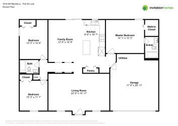 Floor plan 1 for 1618 SW Morelia Ln