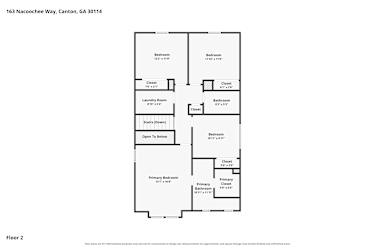 Floor plan 1 for 163 Nacoochee Way