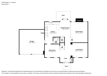 Floor plan 1 for 1630 Garden Ct