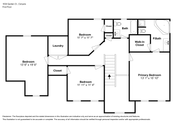 Floor plan 2 for 1630 Garden Ct