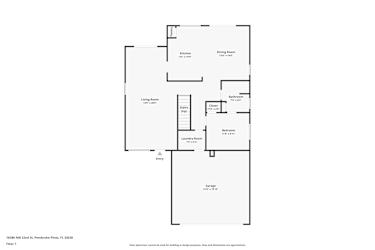 Floor plan 1 for 16386 NW 22nd St