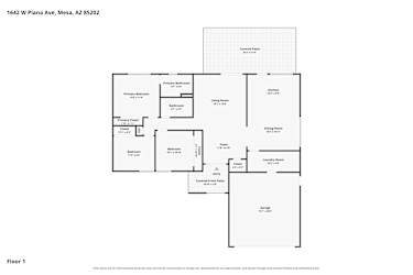 Floor plan 1 for 1642 W Plana Ave