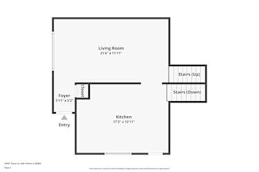 Floor plan 2 for 16431 Terry Ln