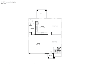 Floor plan 1 for 16442 W Remuda Dr