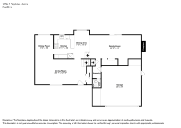 Floor plan 2 for 16524 E Floyd Ave