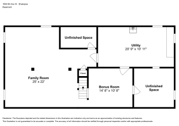Floor plan 1 for 1660 6th Ave W