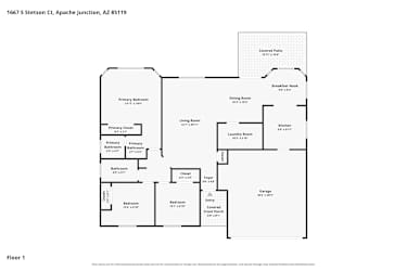 Floor plan 1 for 1667 S Stetson Ct