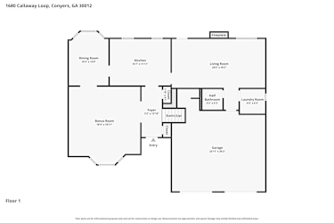 Floor plan 2 for 1680 Callaway Loop