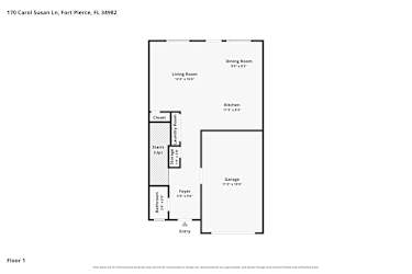 Floor plan 1 for 170 Carol Susan Ln
