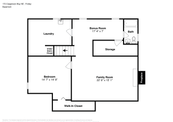 Floor plan 1 for 170 Craigbrook Way NE