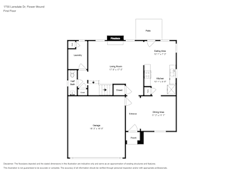 Floor plan 1 for 1700 Lansdale Dr