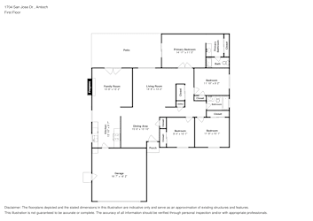 Floor plan 1 for 1704 San Jose Dr