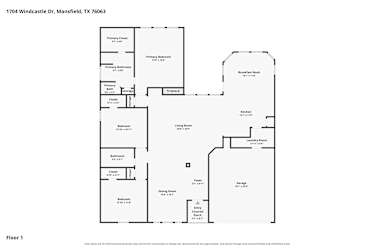 Floor plan 1 for 1704 Windcastle Dr