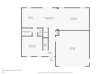 Floor plan 1 for 1709 Fern Hollow Trl
