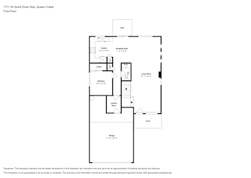 Floor plan 1 for 1711 W Quick Draw Way