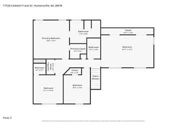 Floor plan 2 for 17124 Caldwell Track Dr