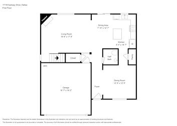 Floor plan 1 for 1719 Eastway Dr