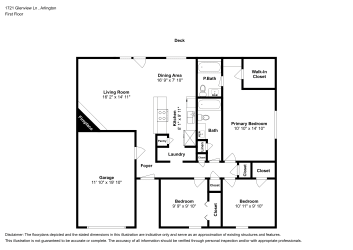 Floor plan 1 for 1721 Glenview Ln
