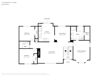 Floor plan 2 for 174 N Beckman Ct