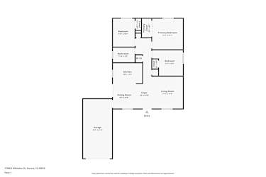 Floor plan 1 for 17468 E Whitaker Dr