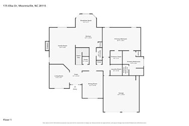 Floor plan 1 for 175 Elba Dr
