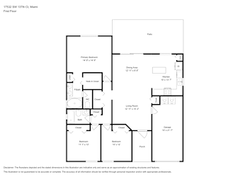 Floor plan 1 for 17532 SW 137th Ct