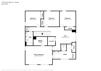 Floor plan 2 for 1759 Summer Bloom Dr