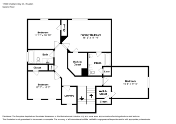 Floor plan 2 for 17603 Chatham Way Dr