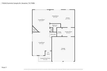 Floor plan 1 for 17634 S Summit Canyon Dr