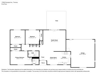 Floor plan 1 for 17839 Granada Ave