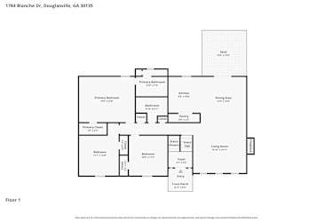 Floor plan 1 for 1784 Blanche Dr