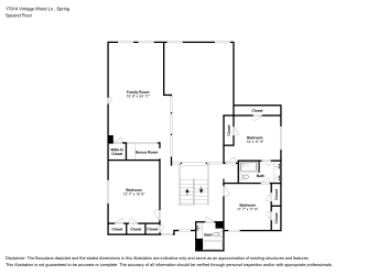 Floor plan 2 for 17914 Vintage Wood Ln