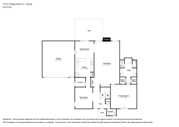 Floor plan 1 for 17914 Vintage Wood Ln