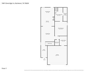 Floor plan 1 for 1801 Vineridge Ln