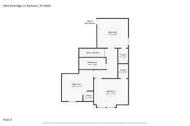 Floor plan 2 for 1801 Vineridge Ln