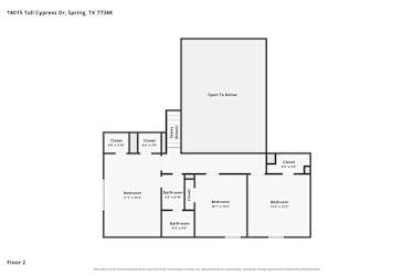 Floor plan 2 for 18015 Tall Cypress Dr