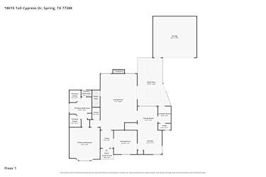 Floor plan 1 for 18015 Tall Cypress Dr