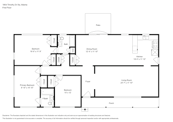 Floor plan 1 for 1804 Timothy Dr Sw