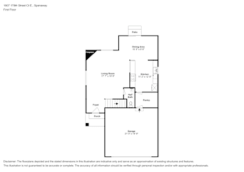 Floor plan 1 for 1807 178th Street Ct E